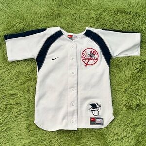 Nike Kids White and Navy Sports Jersey
